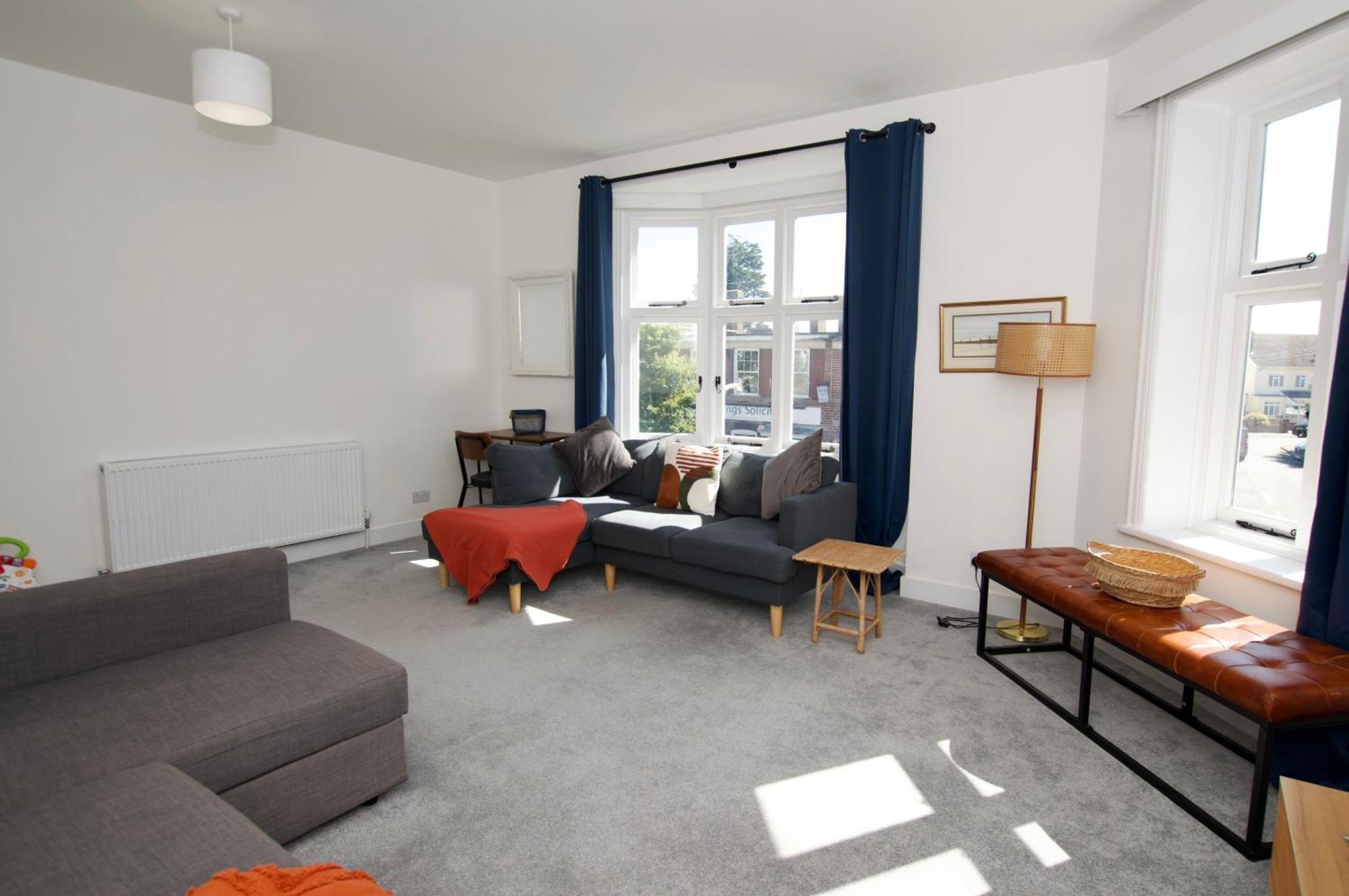 滨海弗林顿Beautiful Large 3-Bed Coastal Flat With Parking.公寓 外观 照片