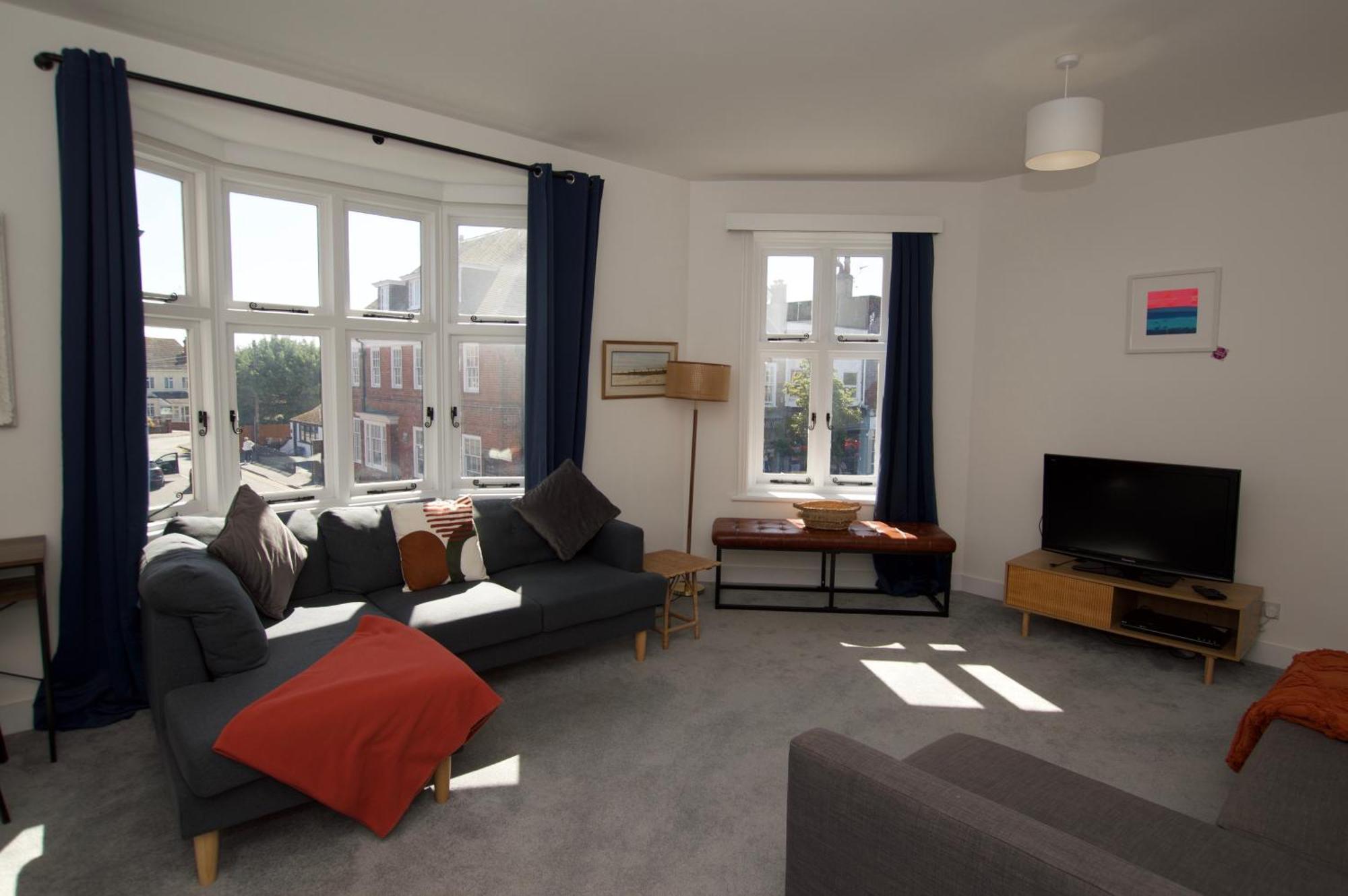 滨海弗林顿Beautiful Large 3-Bed Coastal Flat With Parking.公寓 外观 照片